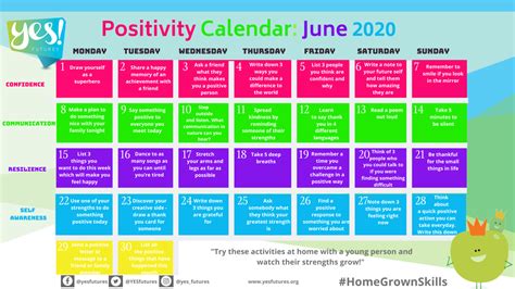 Positivity Project Calendar 2021
